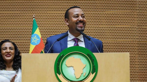 Ethiopian prime minister Abiy Ahmed, shown here addressing the 2019 African Union Summit, must fulfil his promise to investigate the arrests, the bank said (Office of the Prime Minister of Ethiopia/Public Domain)