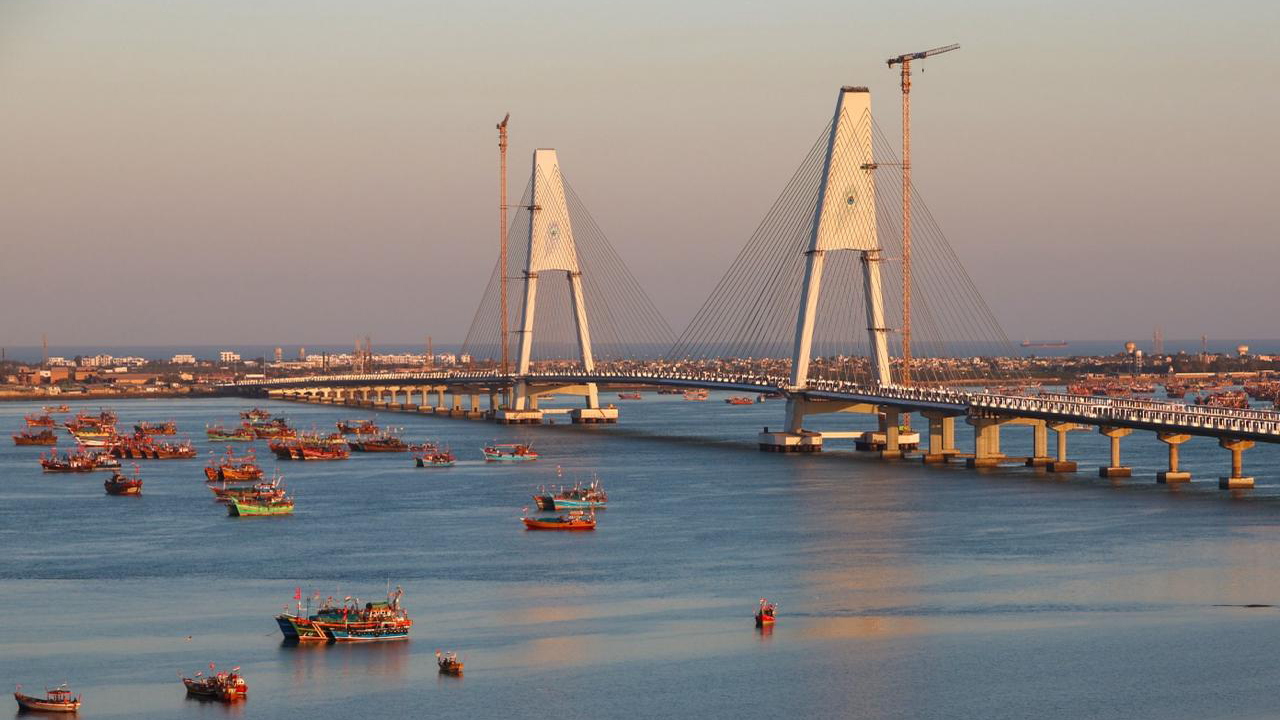 India’s longest cable-stayed bridge