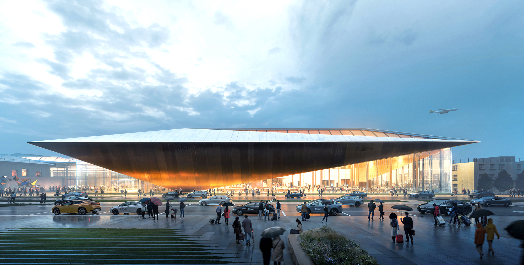 ZHA Vilnius airport terminal