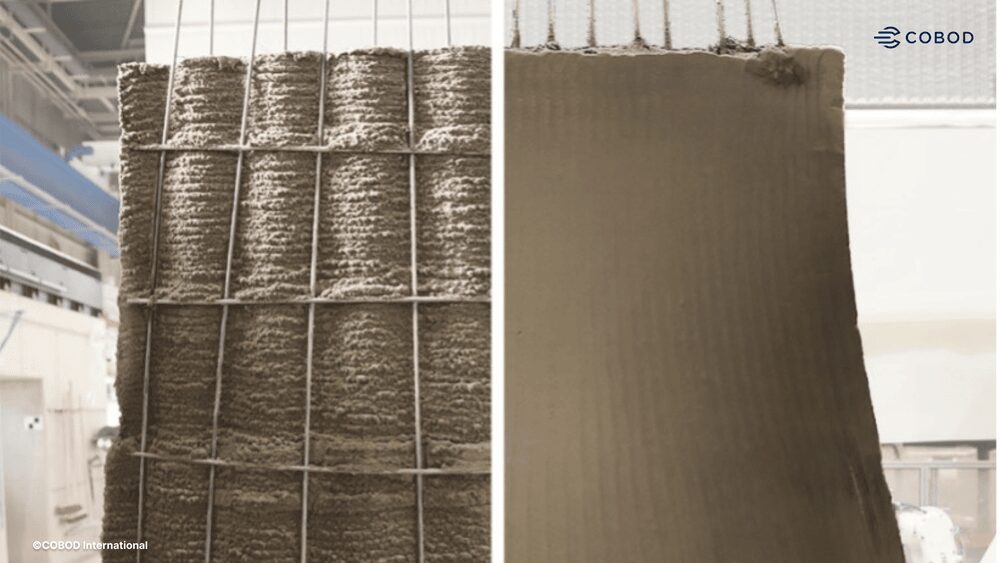 Construction robot lays bricks, prints and sprays concrete