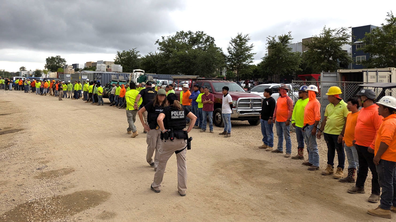 US construction workers