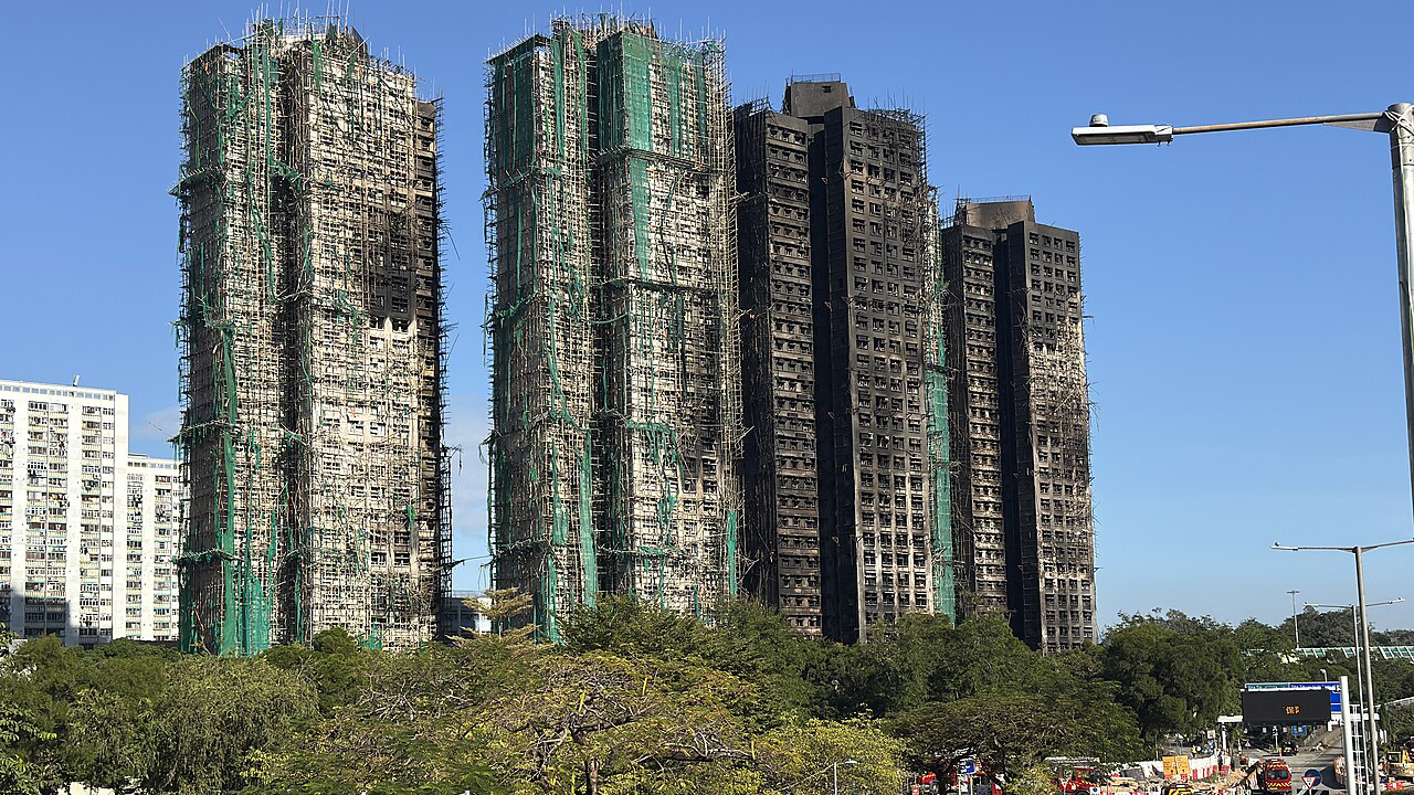 Builders used substandard netting on burned Hong Kong towers, officials say