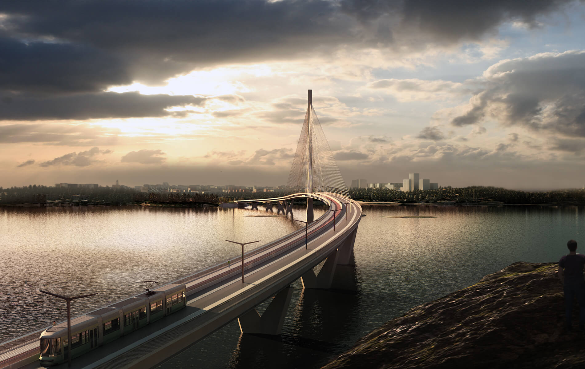 Finland’s longest and highest bridge opens to public