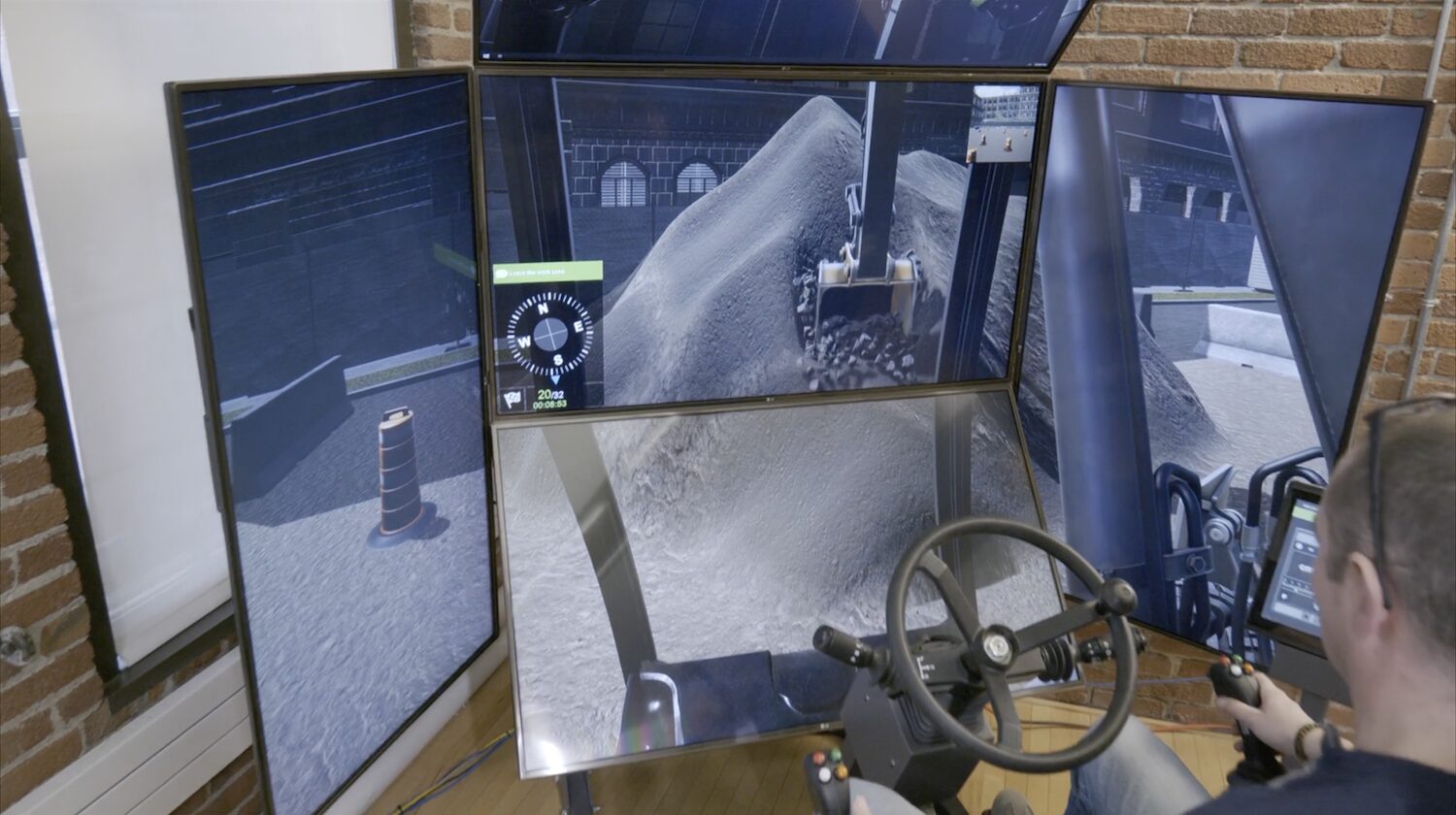 Plant training on a simulator. Image: CM Labs