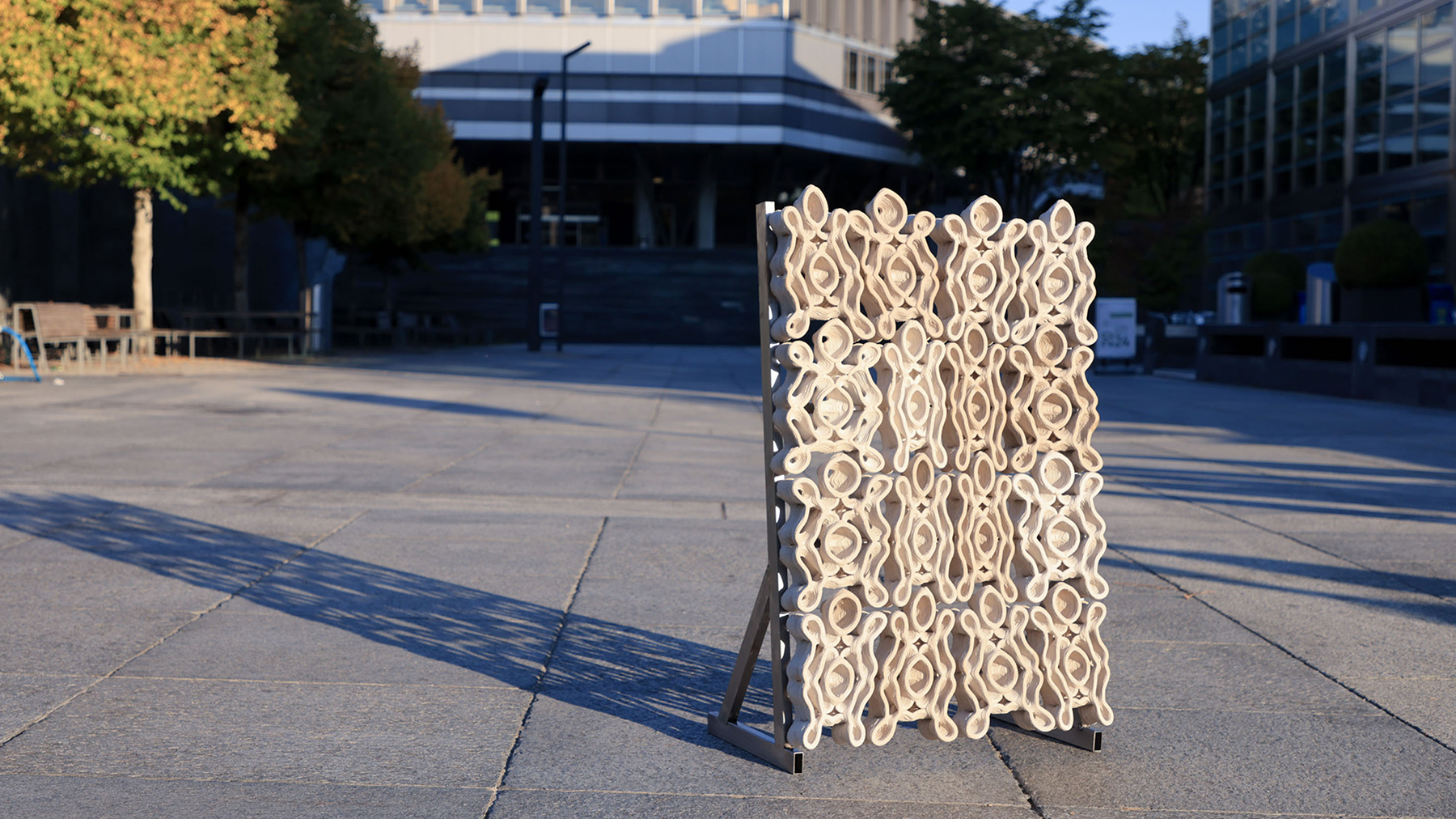 printable concrete bacteria - A Swiss researcher has developed a printable concrete-like material that is bound together by bacteria.